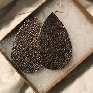 Nickel and Suede earrings